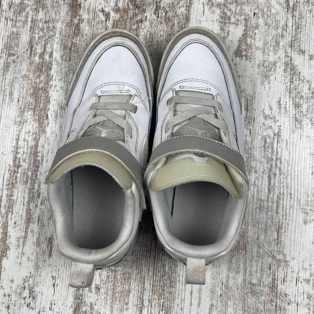 Jordan Spizike Low PS White Gray Silver Elephant Print Retro Sneakers Kids 3Y - Picture 5 of 15